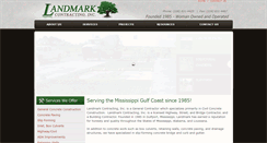 Desktop Screenshot of landmarkcontracting.com